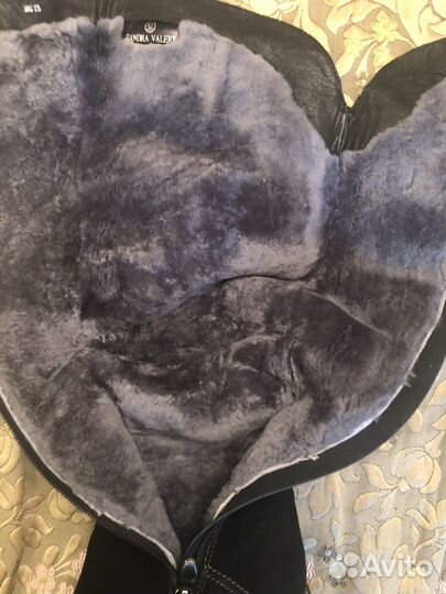 Зимние женские сапоги 38 натуральная замша