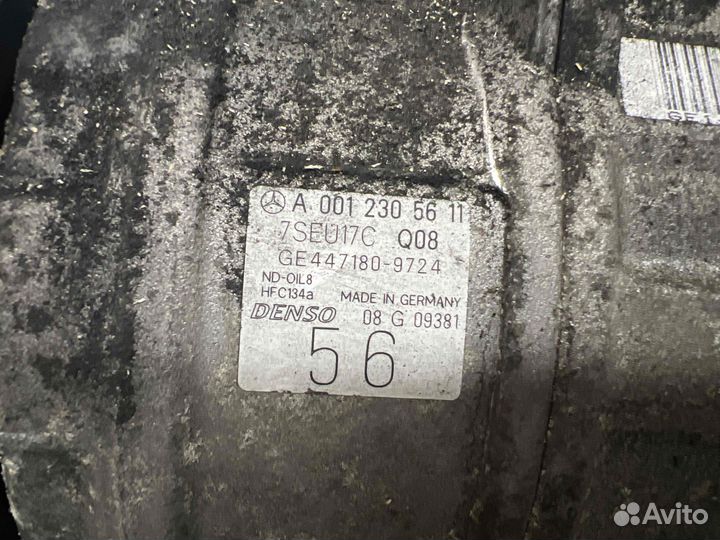 Компрессор кондиционера Мерседес Ц класс A00123056