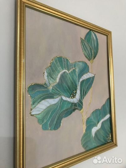 Картина Бирюзовый Лотос