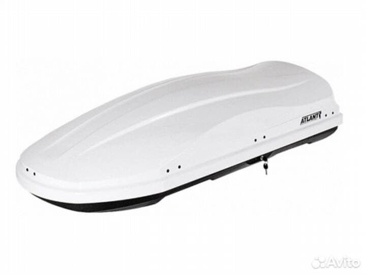 Автобокс atlant Diamond 430 л белый/черный