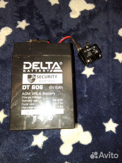 Тяговый аккумулятор delta DT 606 6V 6Ah