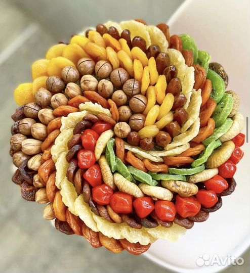 Букеты из сухофруктов,орехов,конфет