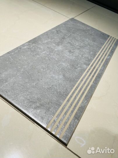 Керамогранит 29,5x60 Ступень Скальд 2 серый