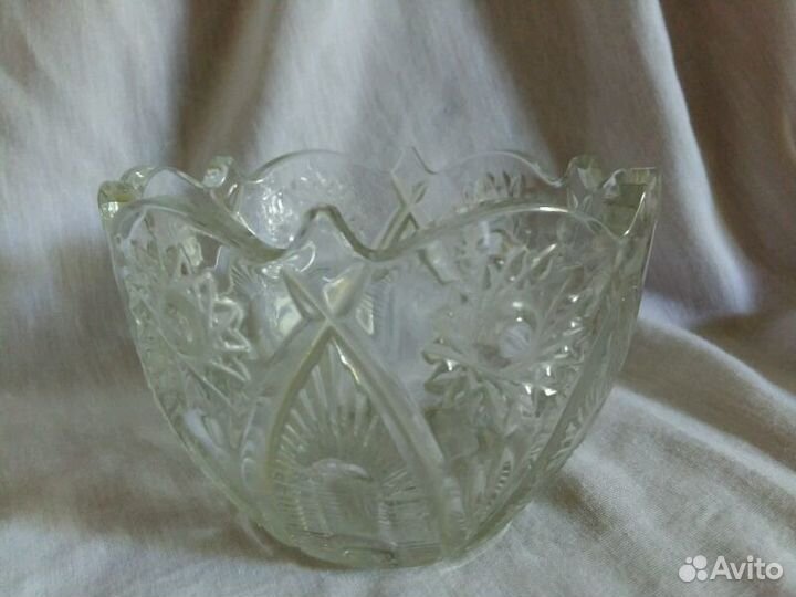 Ваза конфетница хрусталь СССР