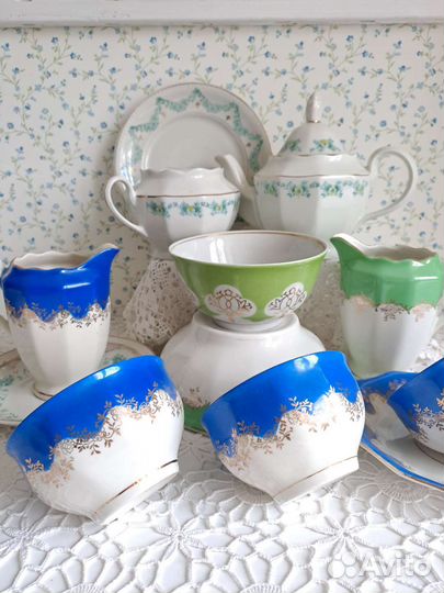 Фарфор Рига RPF PFF, Рубенс, винтаж