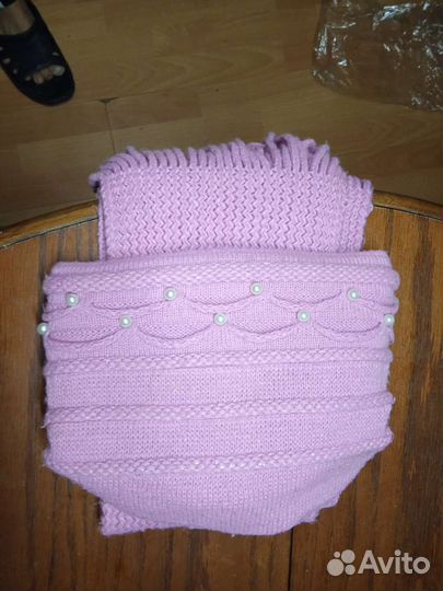 Комплект шапка и шарф женский