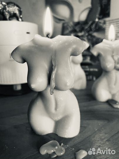 Свеча ручной работы. Соевый воск