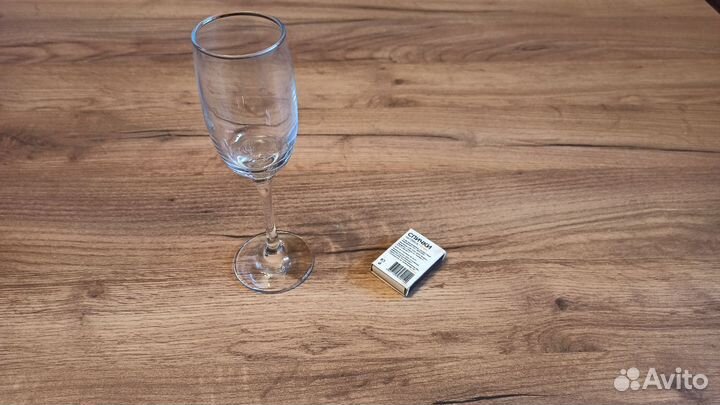 Фужеры для шампанского стеклянные 180 мл