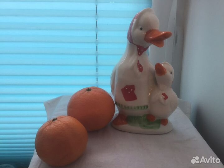 Уточка с утенком (карандашница, салфетница)