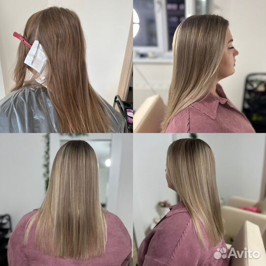 Модель на окрашивание волос