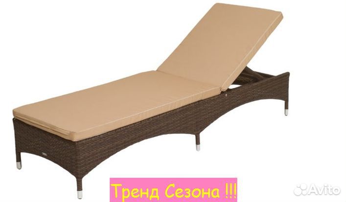 Лежак пляжный из ротанга Мальта арт.M001-мт001