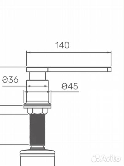 Дозатор (Диспенсер) G406-3 Gappo встраиваемый
