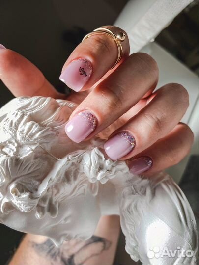 Маникюр наращивание ногти гель-лак покрытие дизайн