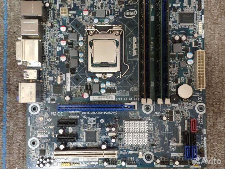 Мат. плата Intel dh67bl + i5 + 16 озу + бп + кулер