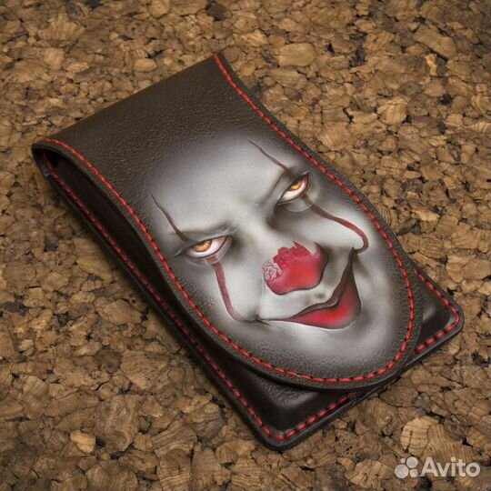 Чехол для телефона на пояс, кожа, ручная работа