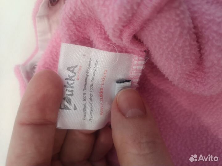 Флисовый комбинезон на девочку 62 р