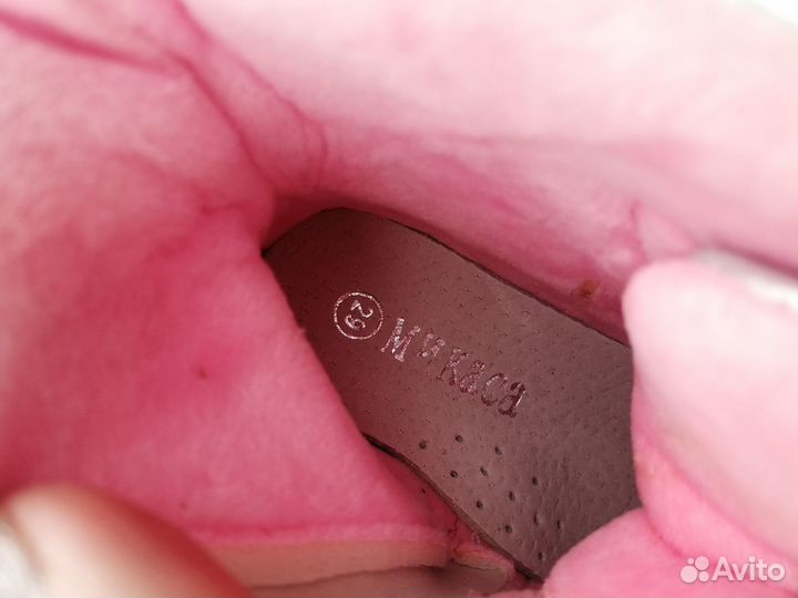 Ботинки для девочки утеплённые на раннею весну