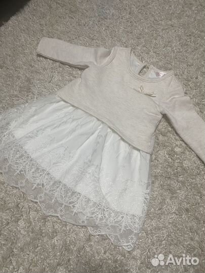 Два платья на девочку 80 размер