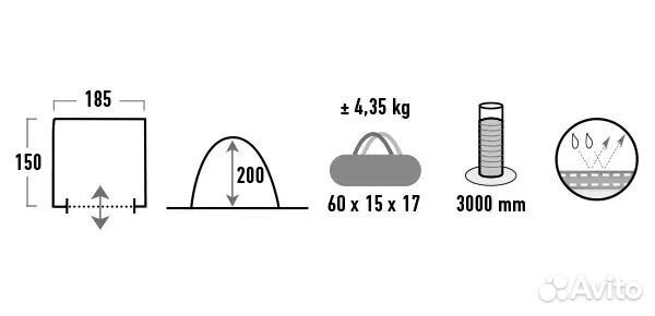 Тент High Peak Torbole