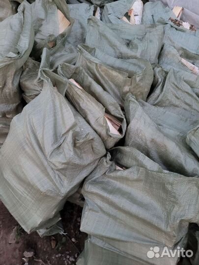 Дрова березовые. В мешках и россыпью