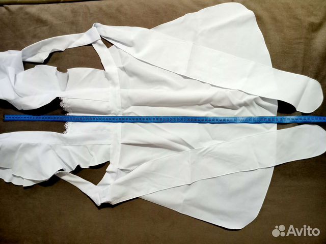 Белый школьный фартук