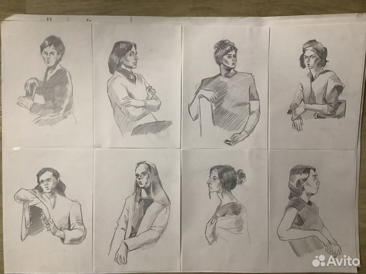 Наброски людей А4