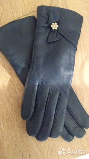 Перчатки кожаные