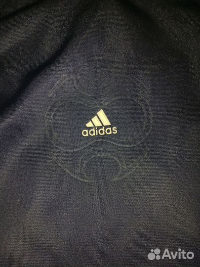 Мужская олимпийка adidas синяя винтаж