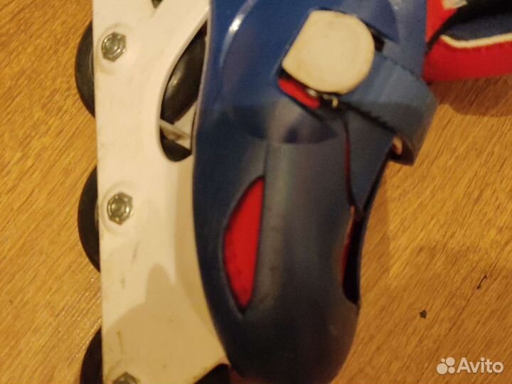 Детские ролики и защита, б/у