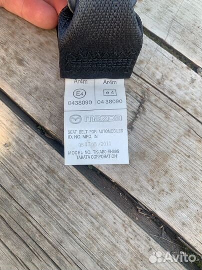 Ремни безопасности задние Мазда3,BL,хетчбек