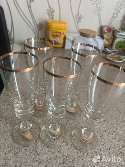 СССР набор бокалов для шампанского