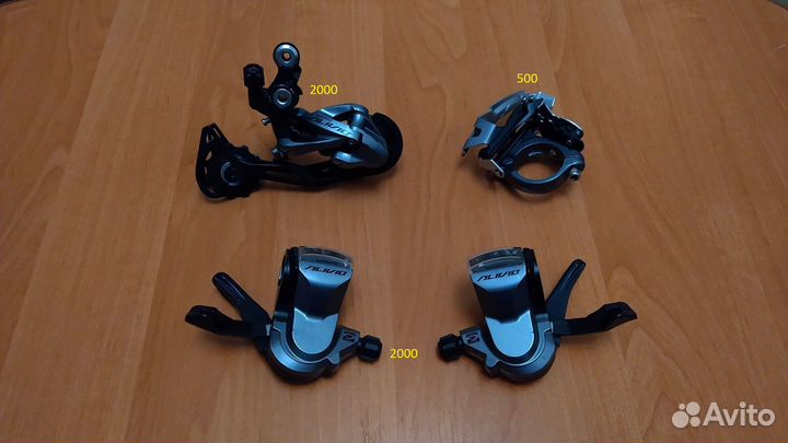 Shimano Alivio 3x9ск переключатели и манетки