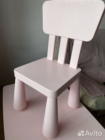 Детский стол и стул IKEA маммут