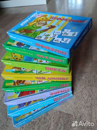 Развивающие игры - пазлы в отличном состоянии