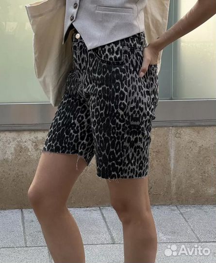 Леопардовые шорты