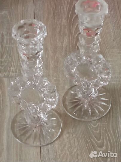 Подсвечники хрустальный СССР