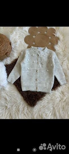 Кофта zara для девочки теплая 110