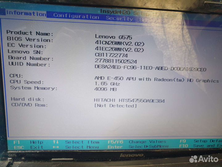 Материнская плата для ноутбука lenovo G575