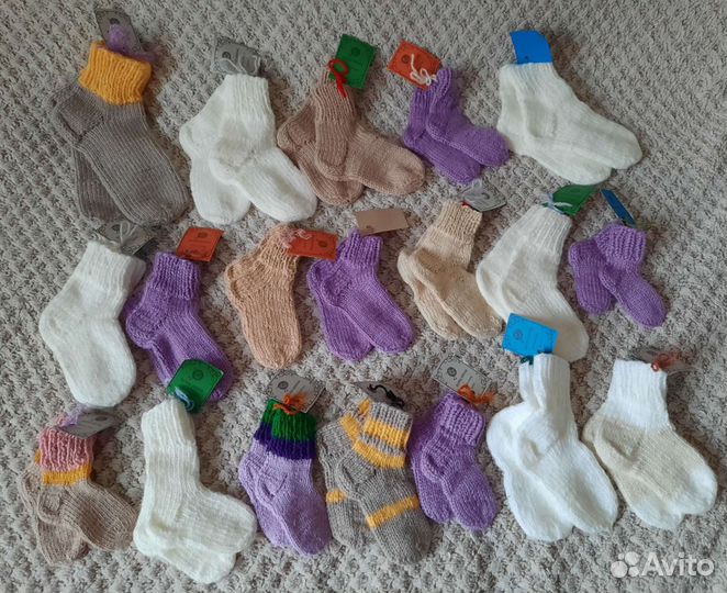 Носки Варежки шарфы шапки Ручная работа Шерсть