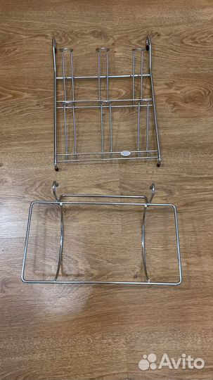 Полка на рейлинг для кухни хром