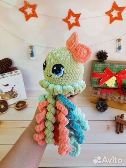 Плюшевая мягкая игрушка Осьминог