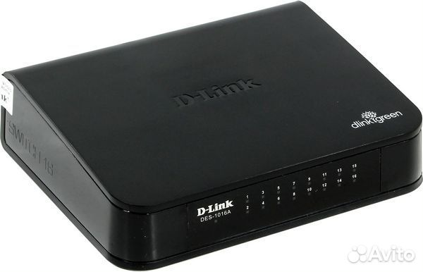 Коммутатор D-Link DES-1016A/E1B 16-портов 100Mbps