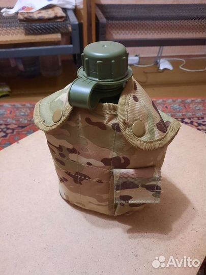 Фляга армейская нато с подсумком мультикам