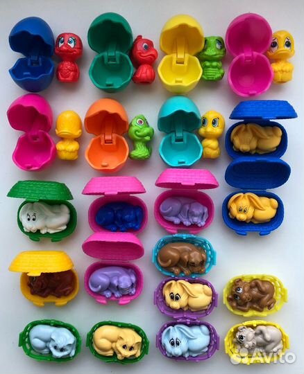 Киндеры 90-х малыши, насекомые, котики, семейки