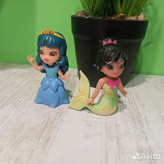 Фигурки принцесса и русалка