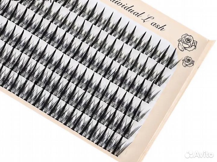 Накладные ресницы-пучки микс 