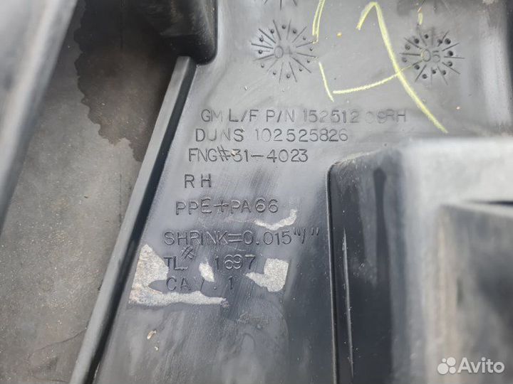 Накладка крыла передняя правая Hummer H3 LLR 2007