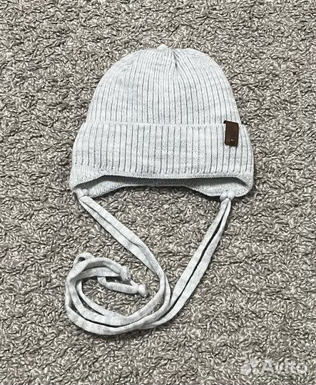 Зимняя шапка для новорожденного р.36