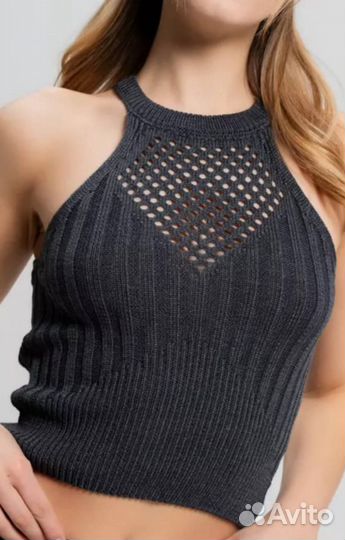 Летний топик. Вязанный