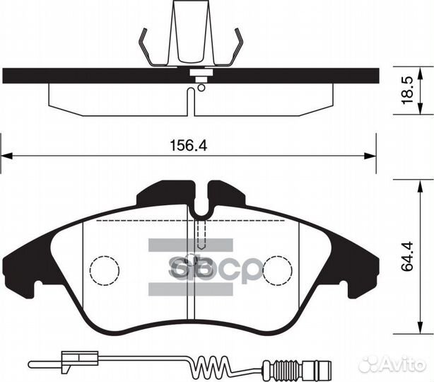 SP1273 колодки дисковые передние MB Vito/Sprin